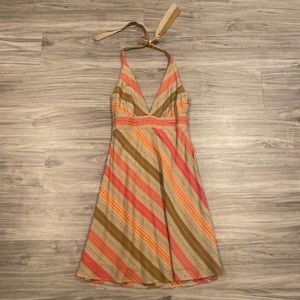 Heart Moon Star Stripe Halter Sun Dress, Size 4